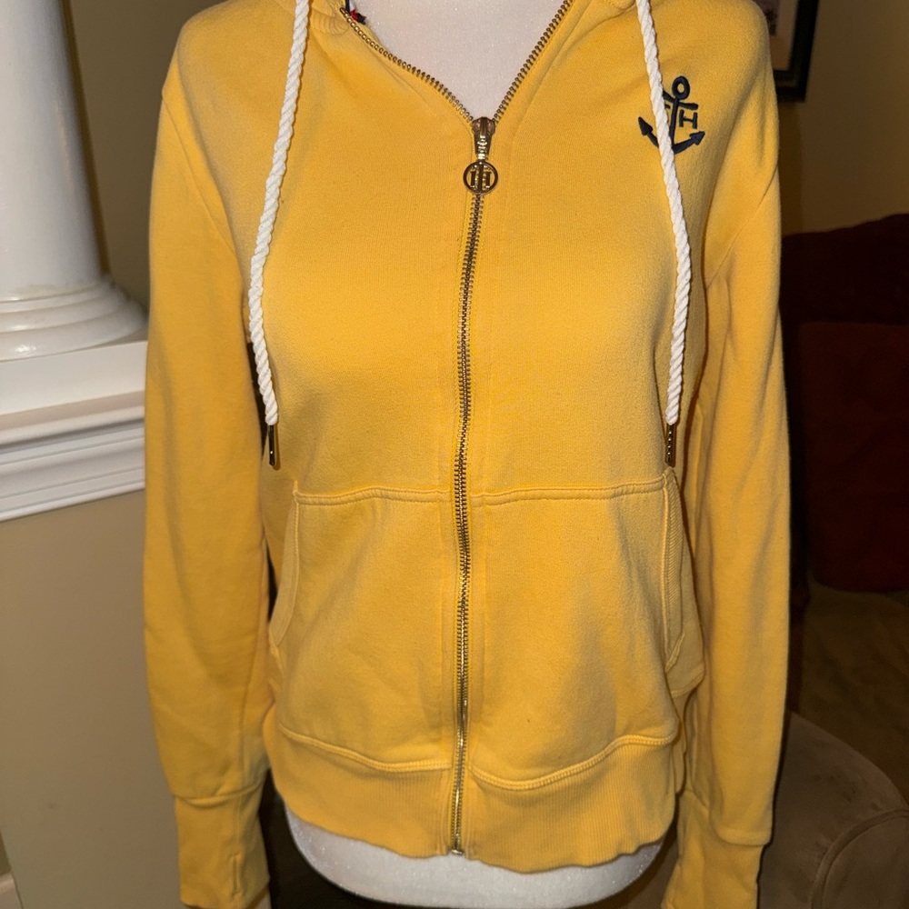 Tommy Hilfiger Yellow Anchor Zip Up Fleece
